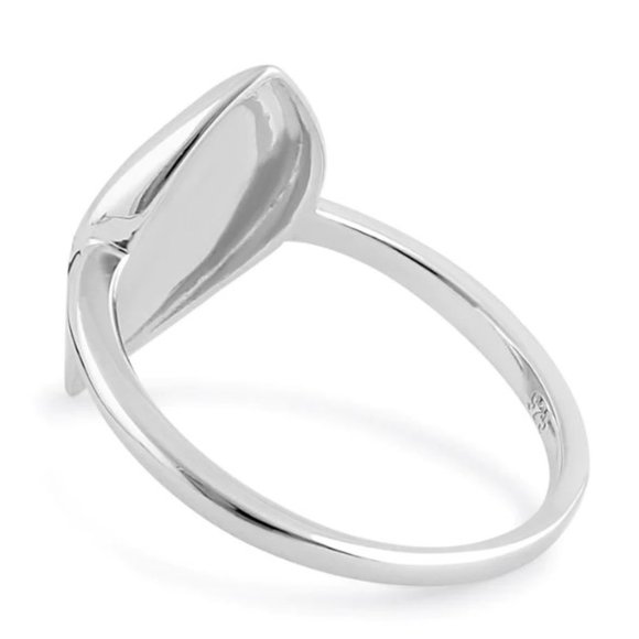 925 STERLING SILVER Lab Created Mystic Shape White Opal Ring - Picture 16 of 16